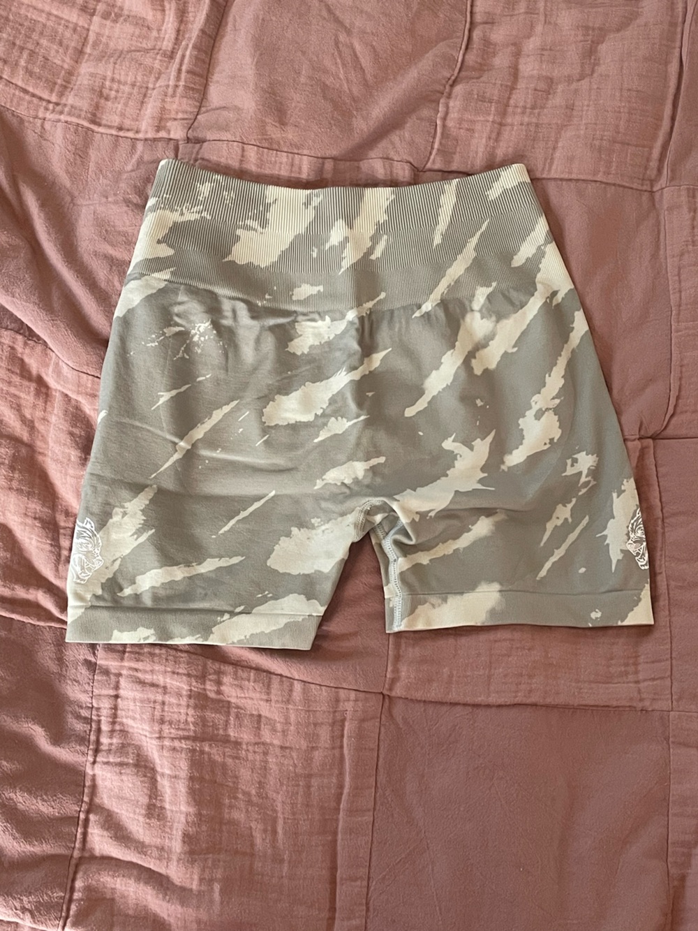 Darc sports Neutral Camo Stretch Shorts - Taupe and Cream